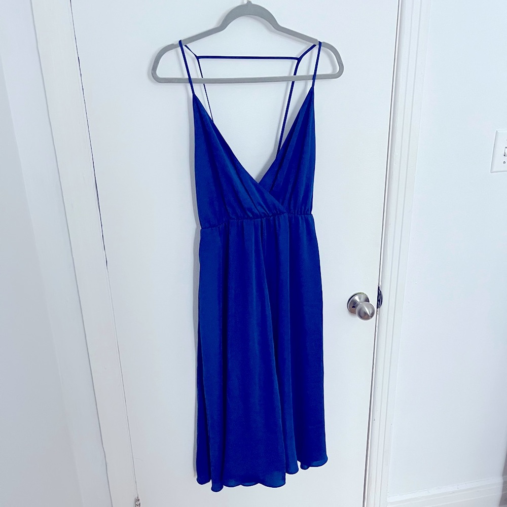 Faux wrap backless Talula dress